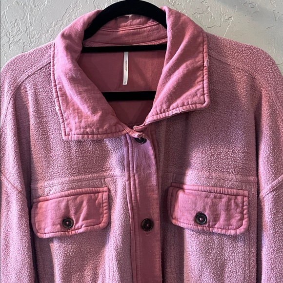 Free People Ruby Jacket in Sweet Heart Pink - Picture 3 of 10